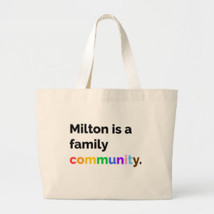 Grand Tote Bag Milton est une communauté familiale PRIDE LGBTQ+ S
