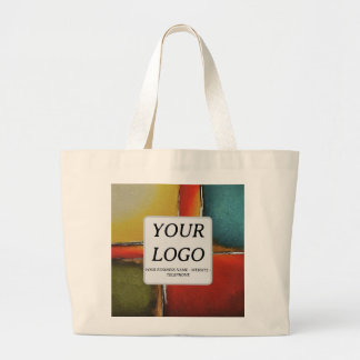 Grand Tote Bag Minimalisme Blocage de Couleur Promotion Commercia