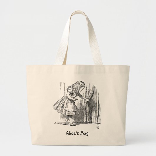 Grand Tote Bag Modèle Alice recherchant la porte (Devant)