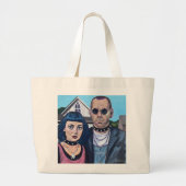 Grand Tote Bag Modern American Gothic  Art- Grant Woods Inspired (Devant)