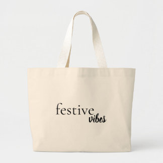 Grand Tote Bag Modern Minimalist Christmas Vibes Trendy Design