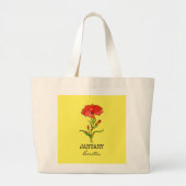 Grand Tote Bag Mois de naissance Janvier (Devant)
