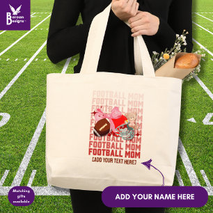 Grand Tote Bag MOM DE FOOTBALL Coquette