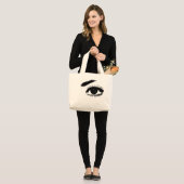 Grand Tote Bag Mon oeil (Devant (modèle))