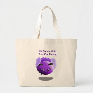 Grand Tote Bag Mon Papillon de Rêve Demande Pourquoi S'il Vous Pl