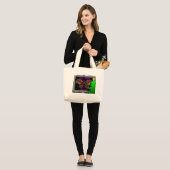 Grand Tote Bag Mon souhait (Devant (modèle))