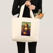 Grand Tote Bag Mona Lisa With Puzzle (Devant (produit))