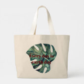 Grand Tote Bag Monogram l Amour de la nature l Tropical (Dos)