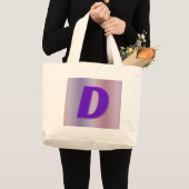 Grand Tote Bag Monogramme de pourpre de D (Devant (produit))