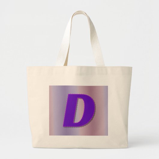 Grand Tote Bag Monogramme de pourpre de D (Devant)
