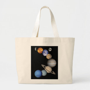 Grand Tote Bag Montage du système solaire