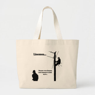 Grand Tote Bag Monteurs de lignes puisque