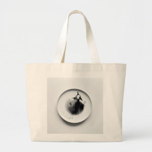 Grand Tote Bag Motif de terrasses de café 2