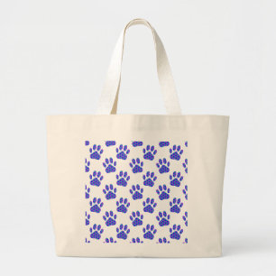 Grand Tote Bag Motif Empreinte de patte cosmique