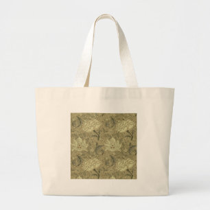 Grand Tote Bag Motif floral William Morris Windrush : Vintage