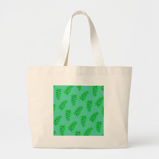 Grand Tote Bag Motif Foliage éponyme (Devant)
