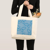 Grand Tote Bag Motif papillon (Devant (produit))