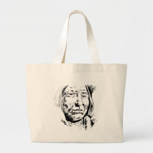 Grand Tote Bag Motivation du croquis en chef indien