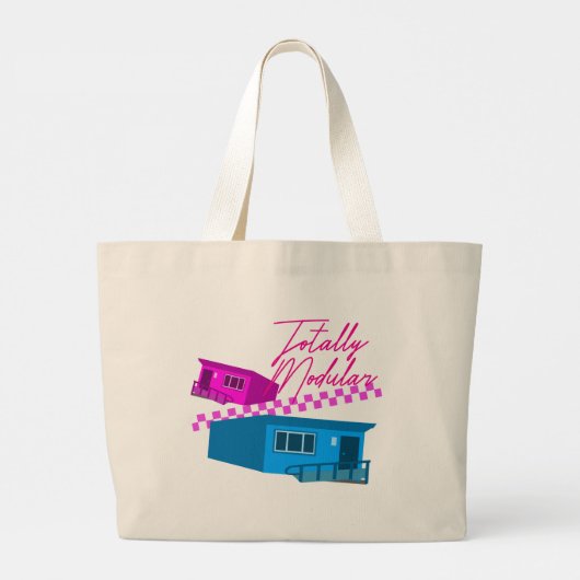 Grand Tote Bag Moto De Classe Portable Totalement Modulaire Rétro (Dos)