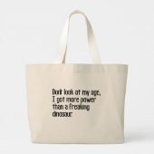 Grand Tote Bag mots de vieux robustes et drôles (Dos)