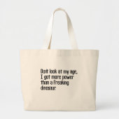 Grand Tote Bag mots de vieux robustes et drôles (Devant)