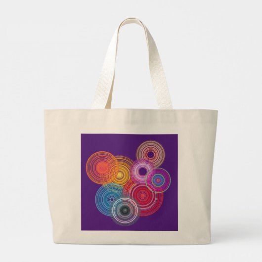 Grand Tote Bag Multicolored circles (Dos)