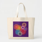 Grand Tote Bag Multicolored circles (Devant)