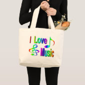 Grand Tote Bag Musique (Devant (produit))
