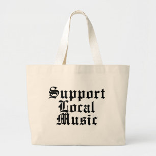 Grand Tote Bag Musique de gens du pays de soutien