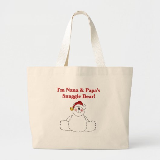 Grand Tote Bag Nana et Papa's Snuggle Bear (Devant)