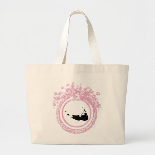 Grand Tote Bag Nantucket rose et noir