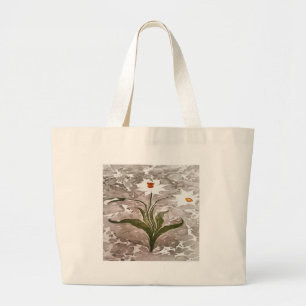 Grand Tote Bag Narcisse Sur Marbre
