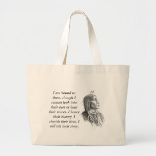 Grand Tote Bag Natif américain