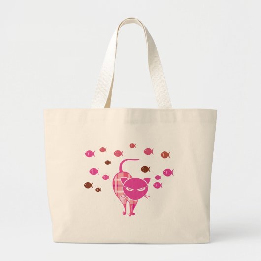 Grand Tote Bag Naughty Cat (Devant)
