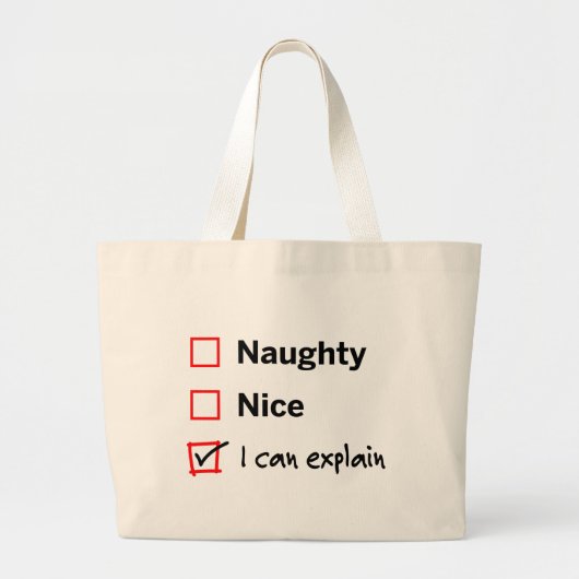Grand Tote Bag Naughty or Nice - I Can Explain (Devant)