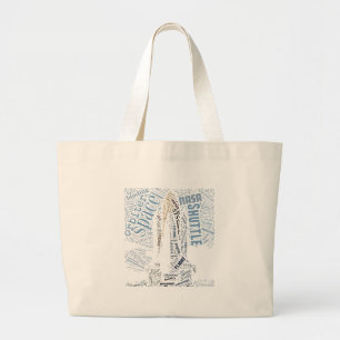 Grand Tote Bag Navette spatiale dans Tagxedo