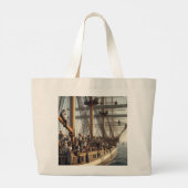 Grand Tote Bag Navire de lecteurs (Dos)