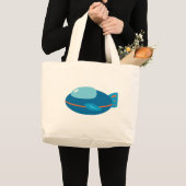 Grand Tote Bag Navire spatial (Devant (produit))