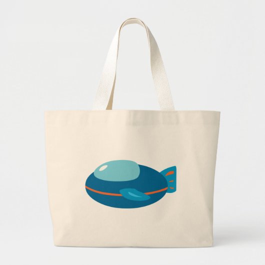 Grand Tote Bag Navire spatial (Devant)