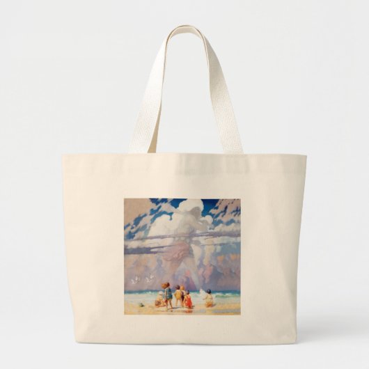 Grand Tote Bag NC Wyeth Illustration de peinture de l'oeuvre d'ar (Devant)