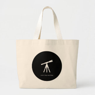 Grand Tote Bag Ne cessez jamais de rechercher le télescope