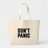 Grand Tote Bag Ne paniquez pas (Devant)
