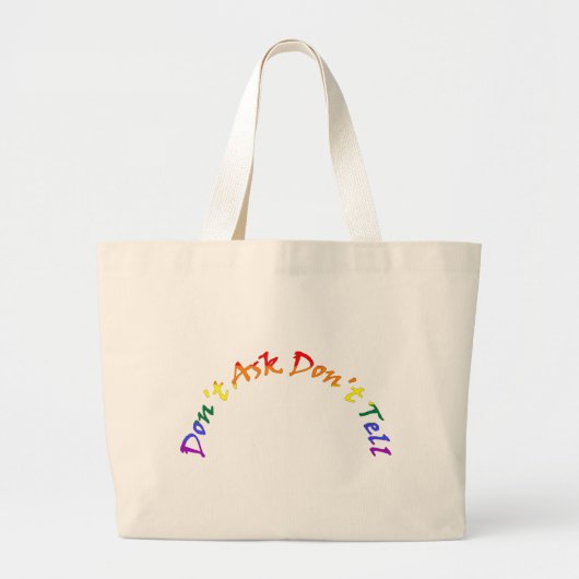 Grand Tote Bag Ne pas demander, ne pas dire (Devant)