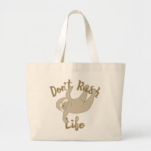 Grand Tote Bag Ne pas précipiter la fente de vie