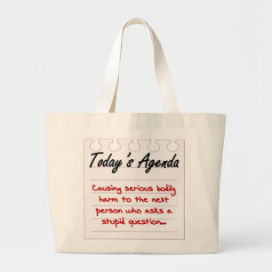 Grand Tote Bag Ne posez pas de questions stupides
