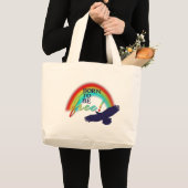Grand Tote Bag Né pour être libre (Devant (produit))