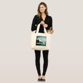 Grand Tote Bag Né pour la plongée (Devant (modèle))