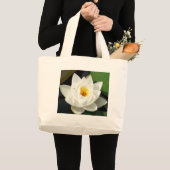 Grand Tote Bag Nénuphar Étonnant Avec Gold Center (Devant (produit))