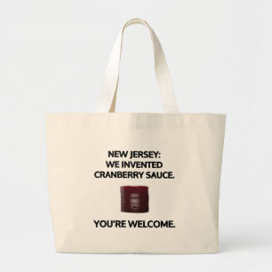 Grand Tote Bag New Jersey : Nous avons inventé la sauce aux canne