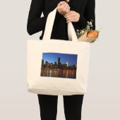 Grand Tote Bag New York City Skyline la nuit (Devant (produit))